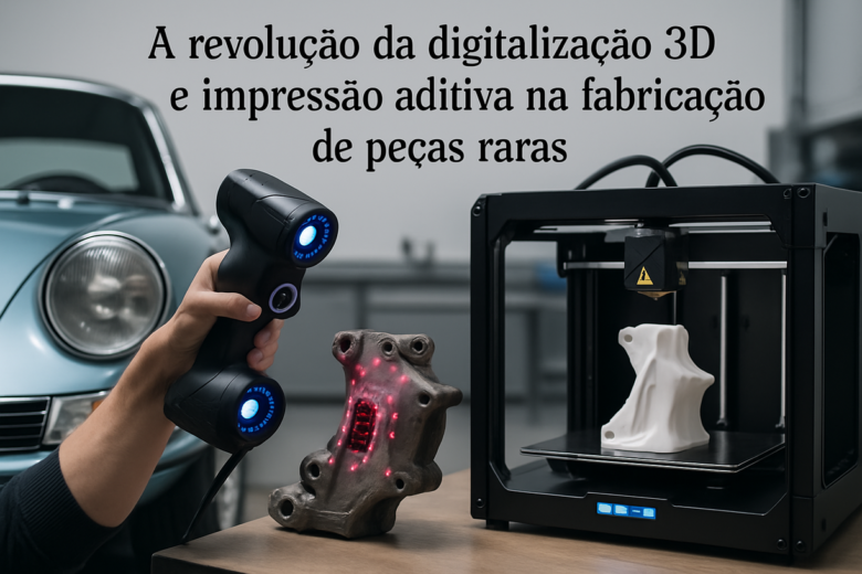 A revolução da digitalização 3D e impressão aditiva na fabricação de peças raras