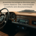 Acessórios tecnológicos discretos para carros clássicos