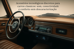Acessórios tecnológicos discretos para carros clássicos