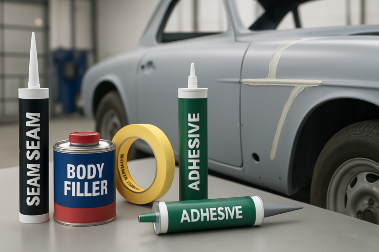 Adesivos e selantes automotivos quais usar na preparação e finalização de pintura clássica