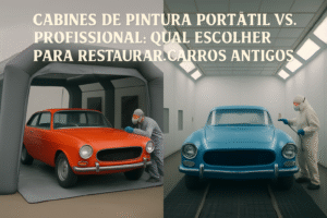 Cabines de pintura portátil vs. profissional qual escolher para restaurar carros antigos
