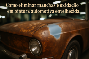 Como eliminar manchas e oxidação em pintura automotiva envelhecida