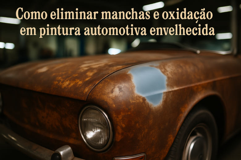Como eliminar manchas e oxidação em pintura automotiva envelhecida
