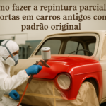 Como fazer a repintura parcial de portas em carros antigos com padrão original
