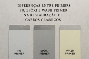 Diferenças entre primers PU, epóxi e wash primer na restauração de carros clássicos