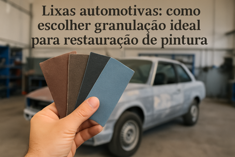Lixas automotivas como escolher granulação ideal para restauração de pintura
