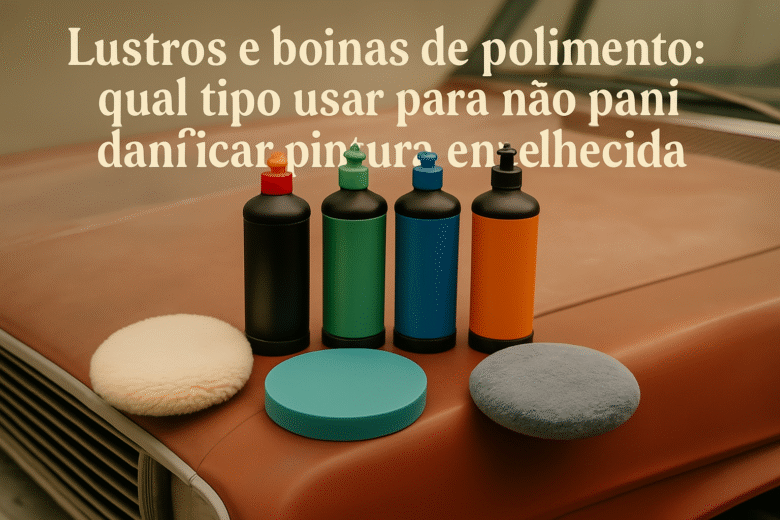 Lustros e boinas de polimento qual tipo usar para não danificar pintura envelhecida