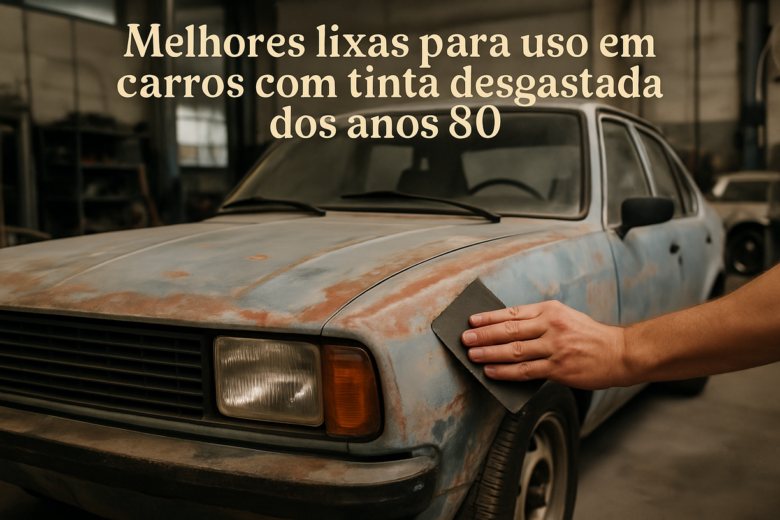 Melhores lixas para uso em carros com tinta desgastada dos anos 80