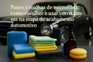 Panos e toalhas de microfibra como escolher e usar corretamente na etapa de acabamento automotivo