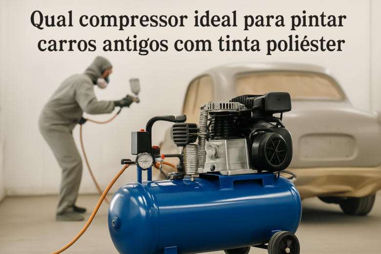 Qual compressor ideal para pintar carros antigos com tinta poliéster