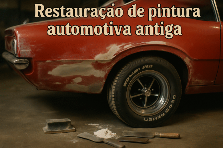 Restauração de pintura automotiva antiga