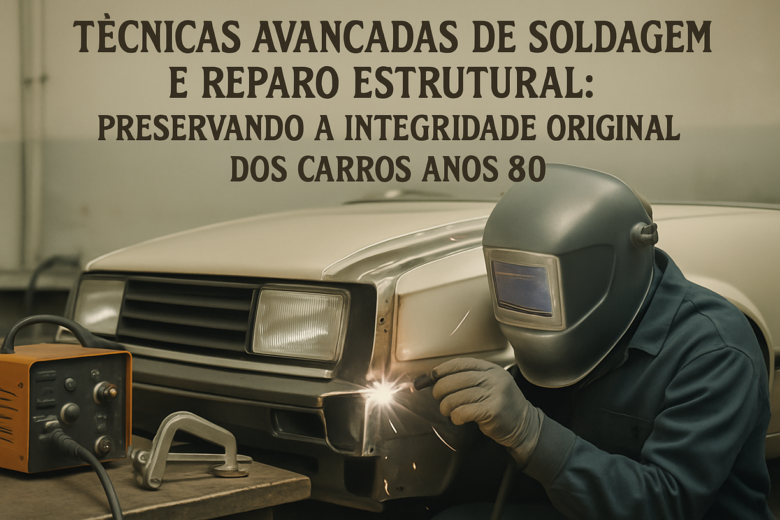 Técnicas avançadas de soldagem e reparo estrutural preservando a integridade original dos carros anos 80