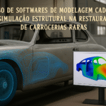 Uso de softwares de modelagem CAD e simulação estrutural na restauração de carrocerias raras